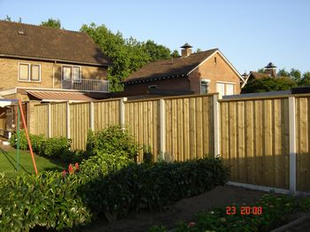 Trapsgewijze schutting